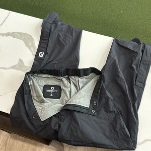 FootJoy HydroLite Black Golf Rain Pants Size Medium